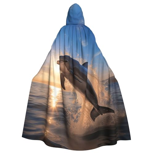 Longzehao Unisex Robe Capes Erwachsene Delphinn Print Kapuzenumhang für Cosplay Halloween Karneval Kostüme Longzehao Unisex Robe Capes Erwachsene Delphinn Print Kapuzenumhang für Cosplay Halloween Karneval Kostüme von Longzehao