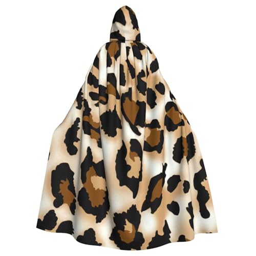Longzehao Unisex Robe Capes Erwachsene Leopardenmuster Kapuzenumhang für Cosplay Halloween Karneval Kostüme Longzehao Unisex Robe Capes Erwachsene Leopardenmuster Kapuzenumhang für Cosplay Halloween Karneval Kostüme von Longzehao