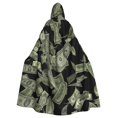 Longzehao Unisex Roben Capes Adult Dollar Sign Money Print Hooded Cloak for Cosplay Halloween Carnival Costumes Longzehao Unisex Roben Capes Adult Dollar Sign Money Print Hooded Cloak for Cosplay Halloween Carnival Costumes von Longzehao