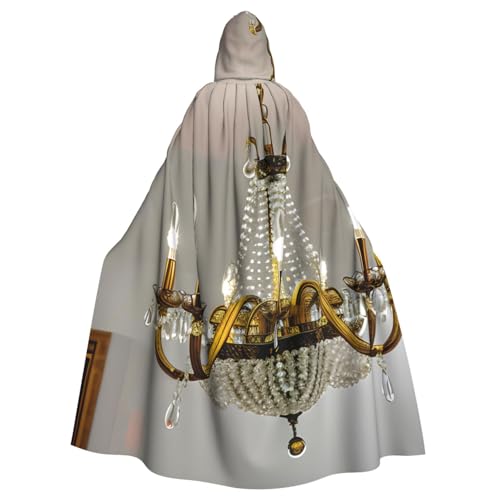 Longzehao Unisex Roben Capes Erwachsene Ball Room Kronleuchter Print Kapuzenumhang für Cosplay Halloween Karneval Kostüme Longzehao Unisex Roben Capes Erwachsene Ball Room Kronleuchter Print Kapuzenumhang für Cosplay Halloween Karneval Kostüme von Longzehao