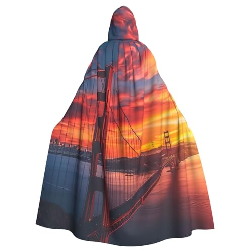 Longzehao Unisex Roben Capes Erwachsene Golden Gate Bridge Print Kapuzenumhang für Cosplay Halloween Karneval Kostüme Longzehao Unisex Roben Capes Erwachsene Golden Gate Bridge Print Kapuzenumhang für Cosplay Halloween Karneval Kostüme von Longzehao