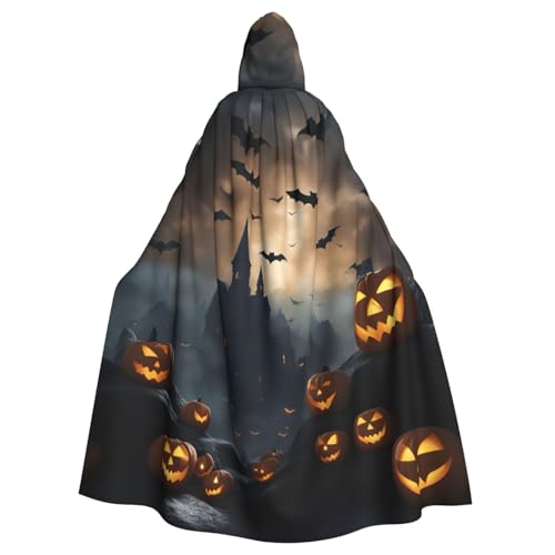 Longzehao Unisex Roben Capes Erwachsene Halloween Fliegende Fledermäuse 3 Druck Kapuzenumhang für Cosplay Halloween Karneval Kostüme Longzehao Unisex Roben Capes Erwachsene Halloween Fliegende Fledermäuse 3 Druck Kapuzenumhang für Cosplay Halloween Karneval Kostüme von Longzehao