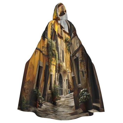 Longzehao Unisex Roben Capes Erwachsene Italienischer Old Street Print Kapuzenumhang für Cosplay Halloween Karneval Kostüme Longzehao Unisex Roben Capes Erwachsene Italienischer Old Street Print Kapuzenumhang für Cosplay Halloween Karneval Kostüme von Longzehao