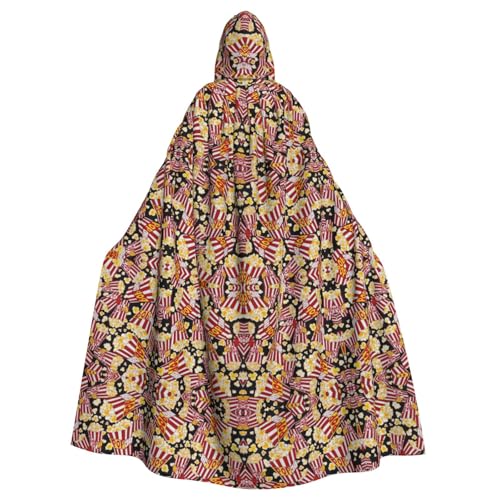 Longzehao Unisex Roben Capes Erwachsene Popcorn Print Print Kapuzenumhang für Cosplay Halloween Karneval Kostüme Longzehao Unisex Roben Capes Erwachsene Popcorn Print Print Kapuzenumhang für Cosplay Halloween Karneval Kostüme von Longzehao