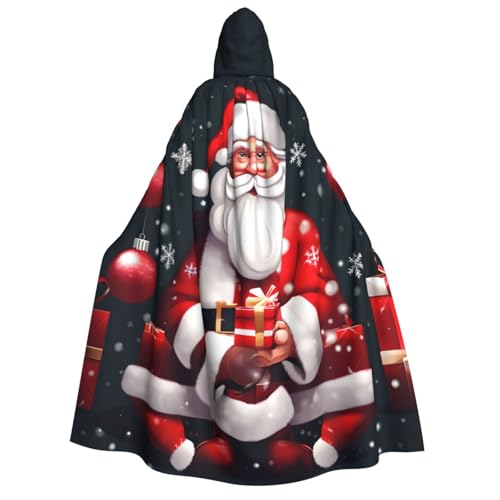 Longzehao Unisex Weihnachtsmann-Aufdruck, Kapuzenumhang für Erwachsene, Dekoration, Umhang, Cosplay-Kostüme, Halloween-Kapuzenmantel Longzehao Unisex Weihnachtsmann-Aufdruck, Kapuzenumhang für Erwachsene, Dekoration, Umhang, Cosplay-Kostüme, Halloween-Kapuzenmantel von Longzehao