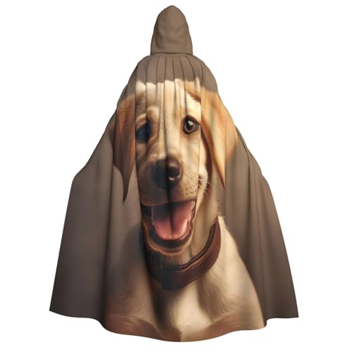 Longzehao Unisex süßer Labrador-Hunde-Aufdruck, Kapuzenumhang, Dekoration, Umhang, Cosplay-Kostüme, Halloween-Kapuzenmantel Longzehao Unisex süßer Labrador-Hunde-Aufdruck, Kapuzenumhang, Dekoration, Umhang, Cosplay-Kostüme, Halloween-Kapuzenmantel von Longzehao