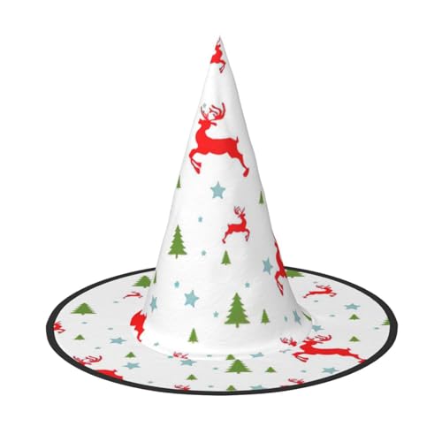 Longzehao Weihnachtsfeiertag Druck Halloween Kostüm Hexenhut Erwachsene Cosplay Karneval Party Kostüm Zubehör Longzehao Weihnachtsfeiertag Druck Halloween Kostüm Hexenhut Erwachsene Cosplay Karneval Party Kostüm Zubehör von Longzehao