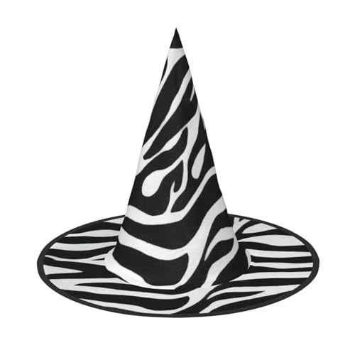 Longzehao Zebra Print Halloween Kostüm Hexenhut Erwachsene Cosplay Karneval Party Kostüm Zubehör von Longzehao