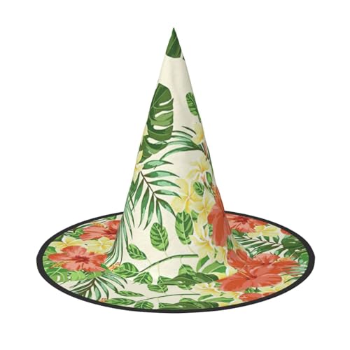 Longzehao hojas tropicales y flores Halloween-Kostüm Hexenhut Erwachsene Cosplay Karneval Party Kostüm Zubehör Longzehao hojas tropicales y flores Halloween-Kostüm Hexenhut Erwachsene Cosplay Karneval Party Kostüm Zubehör von Longzehao