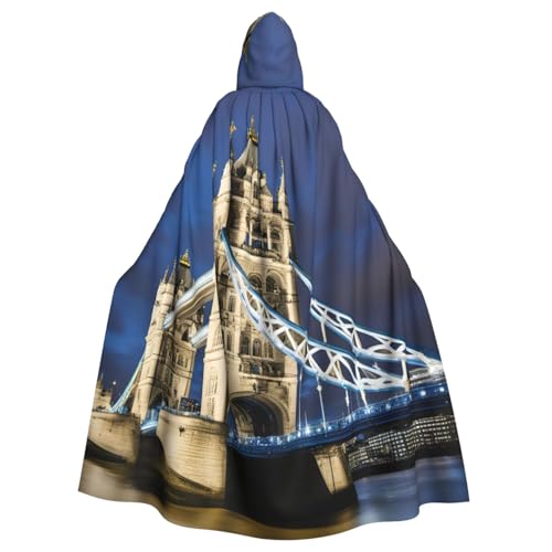Uni Roben Capes Erwachsene Tower Bridge in London Print Kapuzenumhang für Cosplay Halloween Karneval Kostüme Uni Roben Capes Erwachsene Tower Bridge in London Print Kapuzenumhang für Cosplay Halloween Karneval Kostüme von Longzehao