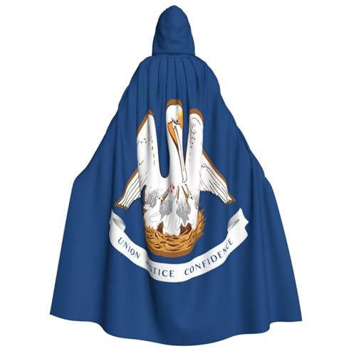 Unisex Kapuzenumhang mit Louisiana-Flagge, für Erwachsene, Dekoration, Cosplay-Kostüme, Halloween-Kapuzenmantel Unisex Kapuzenumhang mit Louisiana-Flagge, für Erwachsene, Dekoration, Cosplay-Kostüme, Halloween-Kapuzenmantel von Longzehao