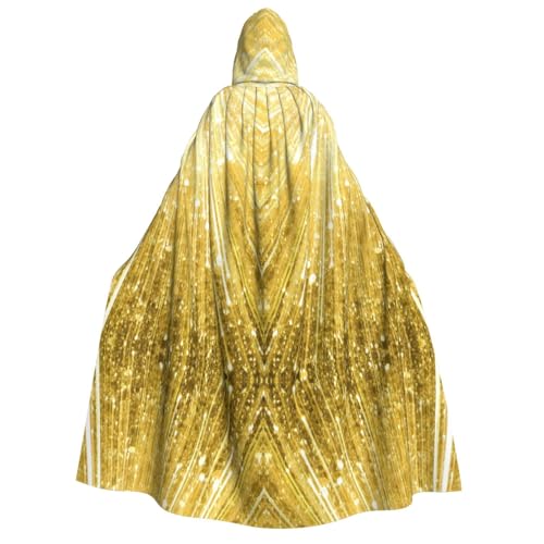 Unisex Kapuzenumhang mit goldfarbenem Glitzer-Druck, Dekoration, Cosplay-Kostüme, Halloween-Kapuzenmantel Unisex Kapuzenumhang mit goldfarbenem Glitzer-Druck, Dekoration, Cosplay-Kostüme, Halloween-Kapuzenmantel von Longzehao