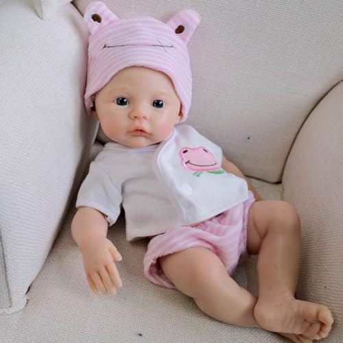Lonian 12 Zoll 30cm Reborn Puppen weiche volle Flüssigkeit Silikon Körper Neugeborenen Puppen realistische echte Leben wie Reborn Babies von Lonian