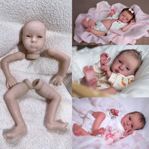 Lonian 16 Zoll Reborn Puppe Kit, unbemalte offene Augen handgefertigt Kit, unfertige Puppe Teile Lonian 16 Zoll Reborn Puppe Kit, unbemalte offene Augen handgefertigt Kit, unfertige Puppe Teile von Lonian