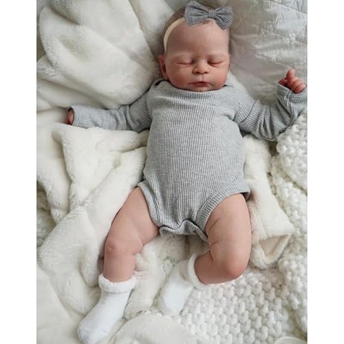 Lonian 20-Zoll-Reborn-Babypuppen, silikonbeschwerter Körper, Neugeborene, Kleinkindpuppen, Kinder ab 3 Jahren (A) von Lonian