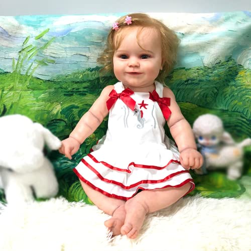 Lonian 22 Zoll 55 cm Vollsilikon-Reborn-Baby-Puppen für Kinder Spielen Spielzeug Lonian 22 Zoll 55 cm Vollsilikon-Reborn-Baby-Puppen für Kinder Spielen Spielzeug von Lonian