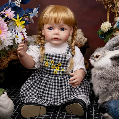 Lonian 22 Zoll Reborn Baby Puppe Mädchen Silikon Baby Puppe Look Realistische Ganzkörper Vinyl Neugeborene Puppen Reborn Kleinkind mit Kleidung Set für Kinder Weihnachten Geburtstagsgeschenk (4431) Lonian 22 Zoll Reborn Baby Puppe Mädchen Silikon Baby Puppe Look Realistische Ganzkörper Vinyl Neugeborene Puppen Reborn Kleinkind mit Kleidung Set für Kinder Weihnachten Geburtstagsgeschenk (4431) von Lonian