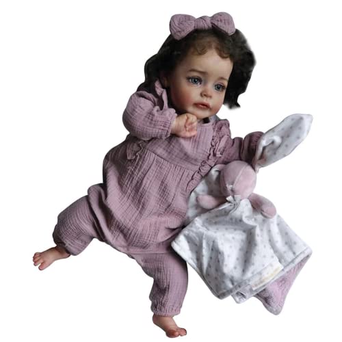 Lonian 24 Zoll 60 cm handgefertigte Reborn Baby Mädchen Puppe Prinzessin Puppe für Kinder Spielen Spielzeug (Blue Eyes) von Lonian