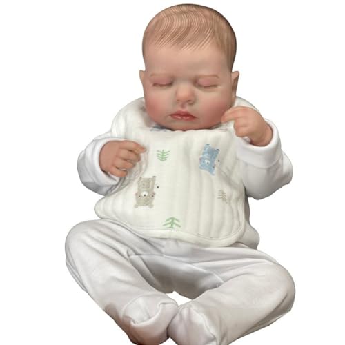 Lonian 48CM schlafende Neugeborene Babypuppe, die echt aussieht, lebensechte Babys, realistische Babypuppe, lebensgroße Puppen für Kinder von Lonian