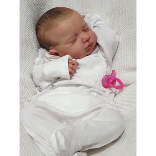 Lonian 50cm Neugeborenes Baby lebensechte echte Soft-Touch-Qualitäts-Sammler-Kunst-Reborn-Puppe mit Hand-Zeichnung-Haar-Puppe Lonian 50cm Neugeborenes Baby lebensechte echte Soft-Touch-Qualitäts-Sammler-Kunst-Reborn-Puppe mit Hand-Zeichnung-Haar-Puppe von Lonian