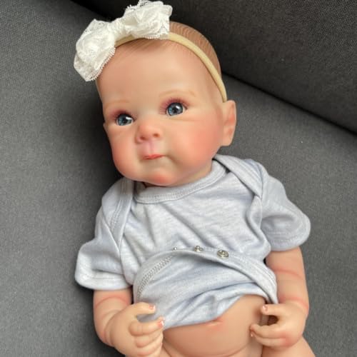 Lonian Lebensechte wiedergeborene Babypuppen – realistische Babypuppen für Neugeborene mit Futterspielzeug-Zubehör von Lonian