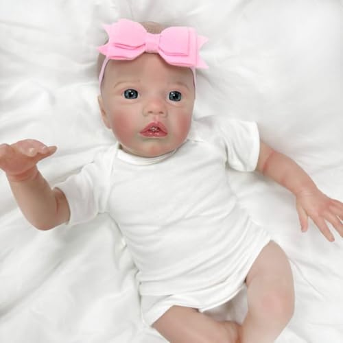 Lonian Lifelike Reborn Puppen 18 Zoll realistische Neugeborene Babys Puppe weiches Tuch Körper Real Life mit Zubehör für Kinder & Sammlung von Lonian