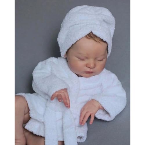 Lonian Lovely Real Look Reborn Baby Doll 19 Zoll 48 cm schlafende Babypuppe realistisches Neugeborenes Puppenspielzeug für Kinder ab 3 Jahren von Lonian