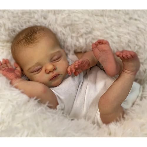 Lonian Puppen 18 Zoll Realistische Neugeborene Babies Puppe Weicher Stoffkörper Mädchen Real Life Lebensechte schlafende Mädchen mit für Kinder ab 3 Jahren Lonian Puppen 18 Zoll Realistische Neugeborene Babies Puppe Weicher Stoffkörper Mädchen Real Life Lebensechte schlafende Mädchen mit für Kinder ab 3 Jahren von Lonian