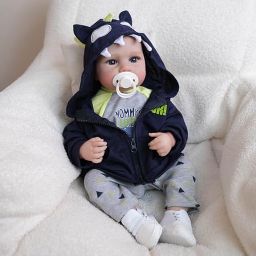Lonian Reborn Baby Boy Puppen Silikon Ganzkörper 45CM Real Life Größe Neugeborenen Puppe weich lebensecht Preemie Leben wie Reborn Kleinkind Puppe Lonian Reborn Baby Boy Puppen Silikon Ganzkörper 45CM Real Life Größe Neugeborenen Puppe weich lebensecht Preemie Leben wie Reborn Kleinkind Puppe von Lonian