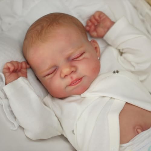 Lonian Reborn-Baby-Puppen 19 Zoll Realistische Neugeborenen Weicher Körper Poseable Full Vinl y Girl Like a Lifelike Baby mit Fütterung Kit Geschenk für Kinderl y von Lonian