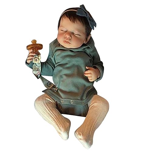 Lonian Reborn Babypuppen, 19 Zoll, lebensechte Babypuppe, echte Babypuppen, die echt Aussehen, schlafende Neugeborene Babypuppen, Geschenkspielzeug (Junge) von Lonian