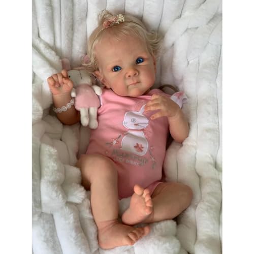 Lonian Reborn-Babypuppen für Mädchen, 45 cm, realistische Babypuppe, echte Babypuppe, die echt aussieht, weicher Körper, lebensgroße Reborn-Puppen von Lonian