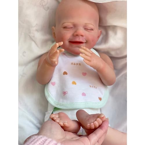 Lonian Reborn Dolls Boy – 19 Zoll handgemachter, waschbarer Vinylkörper mit anatomisch korrekter, wiedergeborener Babypuppe Sieht aus wie EIN echtes Baby (April) von Lonian