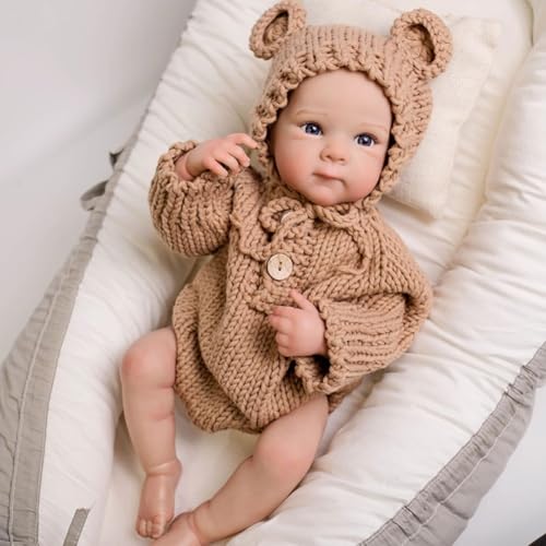 Lonian Reborn Kleinkind Puppe Mädchen, 18 Zoll Silikon Vinyl Ganzkörper anatomisch korrigieren lebensechte wasserdicht neugeborenen Puppen Lonian Reborn Kleinkind Puppe Mädchen, 18 Zoll Silikon Vinyl Ganzkörper anatomisch korrigieren lebensechte wasserdicht neugeborenen Puppen von Lonian