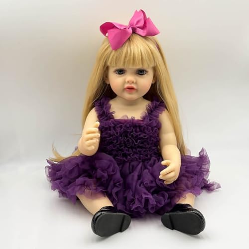 Lonian Reborn-Puppen, 22 Zoll, 55 cm, wiedergeborene Baby-Kleinkind-Puppen, Ganzkörper-Mädchenpuppen, echte realistische Mädchen-geborenes Spielzeug-Geschenk Lonian Reborn-Puppen, 22 Zoll, 55 cm, wiedergeborene Baby-Kleinkind-Puppen, Ganzkörper-Mädchenpuppen, echte realistische Mädchen-geborenes Spielzeug-Geschenk von Lonian