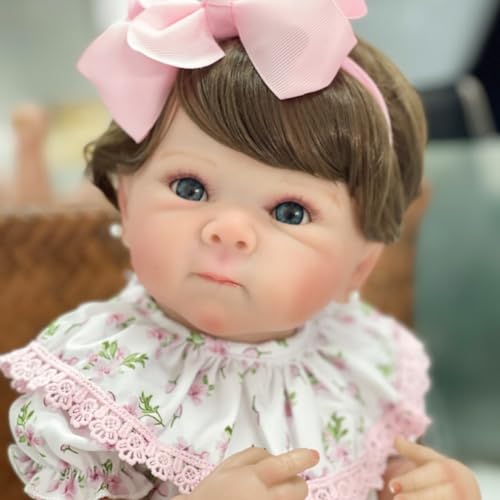 Lonian Reborn-Puppen, 45,7 cm, realistische Reborn-Babys, Puppen für Neugeborene, bewegliche Puppen mit vollem Vinyl-Körper, Mädchen, automatisch korrekte Reborn-Puppe, lebensechte Babypuppe von Lonian