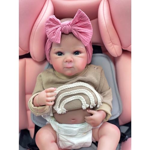 Lonian Reborn-Puppen, Mädchen, realistische Augen, offen, 18 Zoll, 45 cm, Silikon-Babypuppe, die echt aussieht, lebensechte Babypuppe, Neugeborene, echte Puppe mit weichem Körper Lonian Reborn-Puppen, Mädchen, realistische Augen, offen, 18 Zoll, 45 cm, Silikon-Babypuppe, die echt aussieht, lebensechte Babypuppe, Neugeborene, echte Puppe mit weichem Körper von Lonian