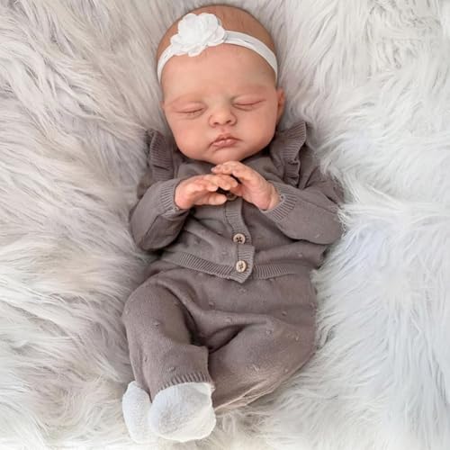 Lonian Reborn Puppen 18 Zoll handgefertigt realistische Baby weichen Stoff Körper mit Zubehör (B) von Lonian