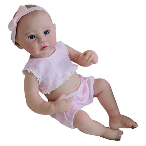 Lonian Reborn Puppen 19 Zoll Reborn Puppen Realistische Neugeborenen Puppen Soft Body Poseable Full Vinyl Body Girl für Kinder (Anmut) von Lonian
