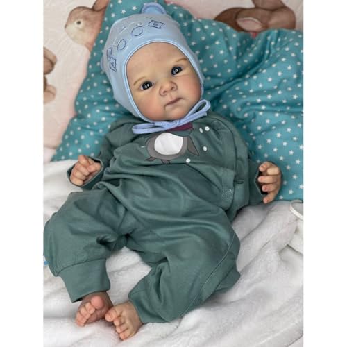 Lonian Reborn Puppen 19 Zoll Reborn Puppen Realistische Neugeborenes Baby Puppen Soft Body Poseable Full Vinyl Body Girl Like a Lifelike Baby mit Fütterung Kit für Kinder Lonian Reborn Puppen 19 Zoll Reborn Puppen Realistische Neugeborenes Baby Puppen Soft Body Poseable Full Vinyl Body Girl Like a Lifelike Baby mit Fütterung Kit für Kinder von Lonian