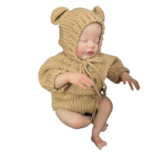 Lonian Reborn Puppen 19 Zoll handgefertigter realistischer weicher Stoffkörper mit Spielzeugzubehör, Reborn Puppen wie EIN lebensechtes Baby (schlafendes Baby) von Lonian