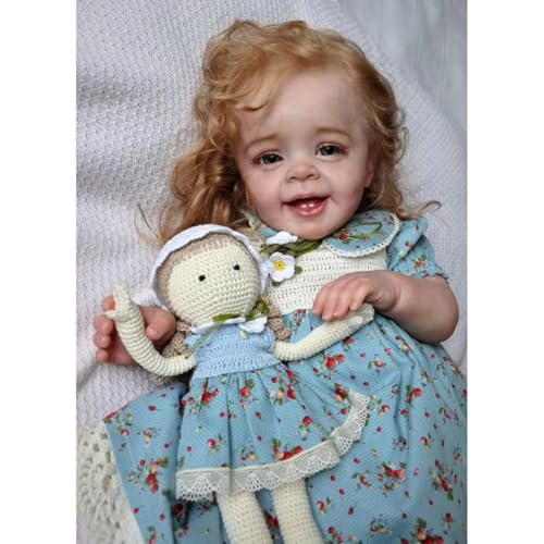 Lonian Reborn Puppen - 19 Zoll realistische Baby-Puppe Vinyl weiche Baumwolle Körper - Real Life Like Looking Newborn Puppen für Kinder von Lonian