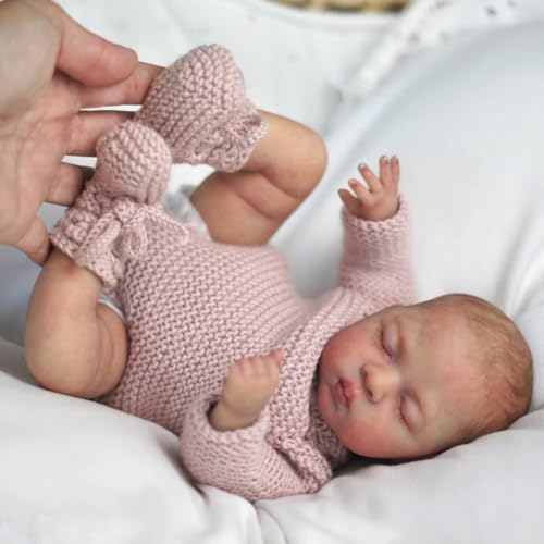 Lonian Reborn Puppen - 30cm handgefertigte realistische Babypuppen weicher Stoffkörper mit Spielzeugzubehör, wie EIN lebensechtes Baby Lonian Reborn Puppen - 30cm handgefertigte realistische Babypuppen weicher Stoffkörper mit Spielzeugzubehör, wie EIN lebensechtes Baby von Lonian