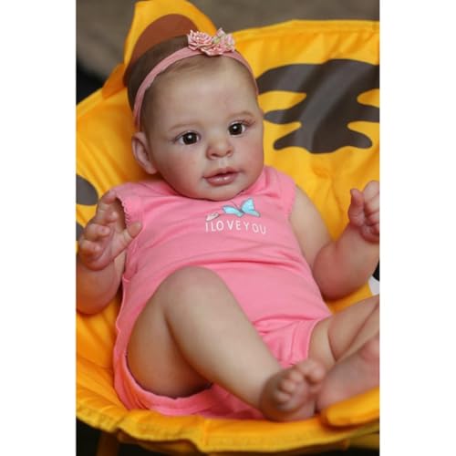 Lonian Reborn Puppen Lovely 24 Zoll 60 cm New Reborn Puppe mit Hand Zeichnung Haar Soft Cuddle Body Doll Lonian Reborn Puppen Lovely 24 Zoll 60 cm New Reborn Puppe mit Hand Zeichnung Haar Soft Cuddle Body Doll von Lonian