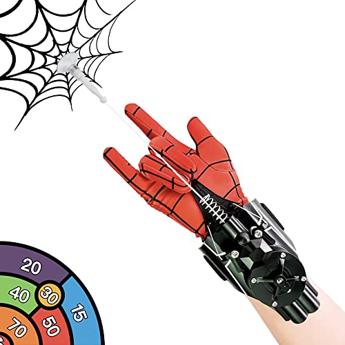 Lonyiabbi Spider Web Shooter Spinnennetz Launcher- 9.4ft automatische Seil Launcher mit USB-Ladung - Superheld Rollenspiel Spielzeug für Kinder (schwarz) von Lonyiabbi