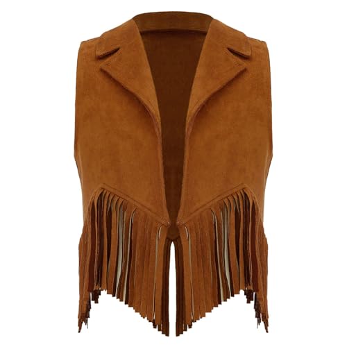 Loodgao Jungen Cowboy Kostüm Western Weste mit Fransen Revers Kragen Hemd Vorne Offene Ärmellose Blusen Halloween Fasching Cosplay Outfits Braun 170 Loodgao Jungen Cowboy Kostüm Western Weste mit Fransen Revers Kragen Hemd Vorne Offene Ärmellose Blusen Halloween Fasching Cosplay Outfits Braun 170 von Loodgao