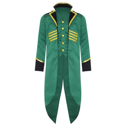 Loodgao Jungen Edel Frack Jacke Unregelmäßige Anzugjacke mit Anzugweste Märchen Piraten Vampire Uniformen Oberbekleidung Grün 134-140 Loodgao Jungen Edel Frack Jacke Unregelmäßige Anzugjacke mit Anzugweste Märchen Piraten Vampire Uniformen Oberbekleidung Grün 134-140 von Loodgao