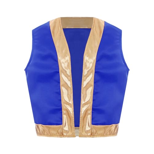 Loodgao Jungen Weste Ärmellos Vorne Offene Gilet mit Goldenem Besatz Spielfigur Cosplay Rollenspiel Verkleidung Tunika Top Oberteil Königsblau 146-152 Loodgao Jungen Weste Ärmellos Vorne Offene Gilet mit Goldenem Besatz Spielfigur Cosplay Rollenspiel Verkleidung Tunika Top Oberteil Königsblau 146-152 von Loodgao