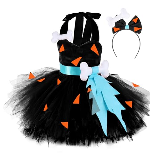 Loodgao Kinder Mädchen Höhle Kleid Neckholder Partykleider mit Tutu Rock + Stirnband Halloween Geburtstag Party Cosplay Outfits Schwarz 146-152 Loodgao Kinder Mädchen Höhle Kleid Neckholder Partykleider mit Tutu Rock + Stirnband Halloween Geburtstag Party Cosplay Outfits Schwarz 146-152 von Loodgao
