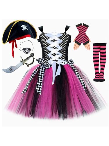 Loodgao Mädchen Piraten Kostüm Gothic Schnürkleid mit Trägern Tutu Rock Mesh Partykleid mit Kostümzubehöre Kinder Halloween Cosplay Outfits Typ A 116-122 Loodgao Mädchen Piraten Kostüm Gothic Schnürkleid mit Trägern Tutu Rock Mesh Partykleid mit Kostümzubehöre Kinder Halloween Cosplay Outfits Typ A 116-122 von Loodgao